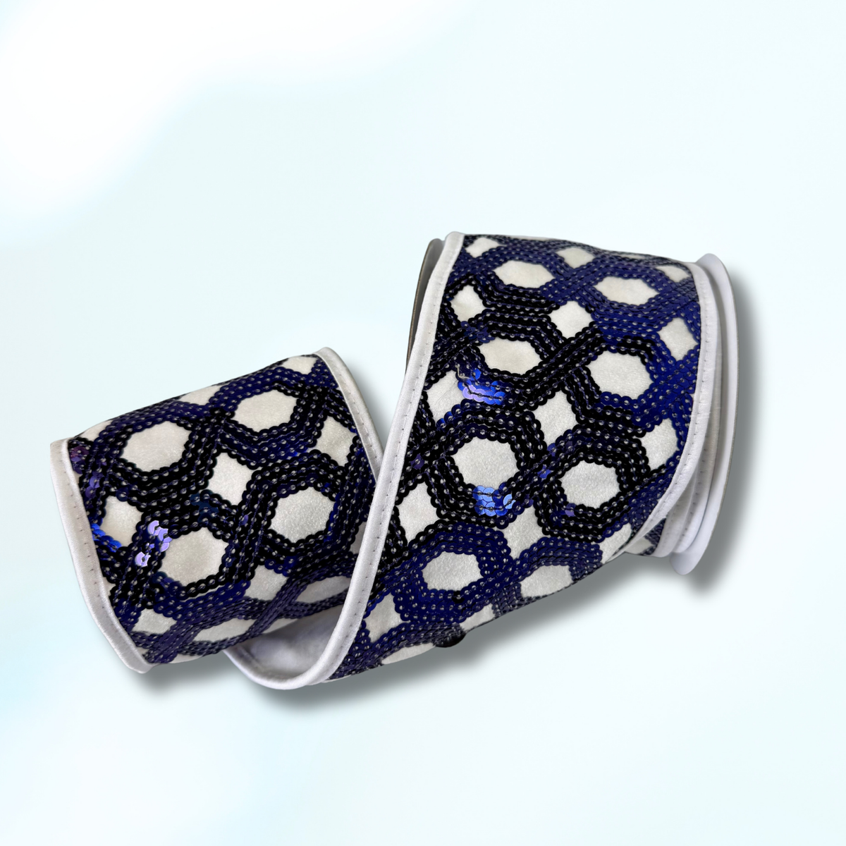 JME Blue Sequin Ribbon