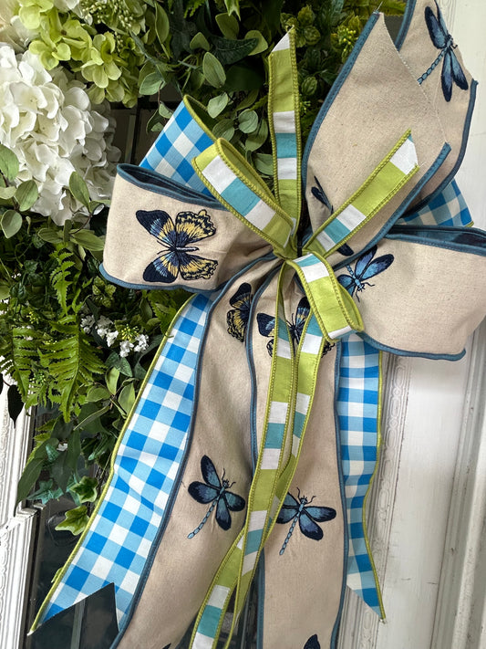 Dragonfly Manor Wreath and Bow Package image 1
