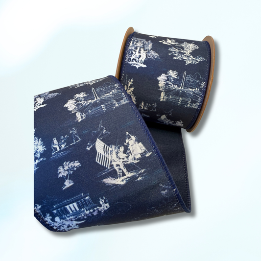 Patriotic Toile Ribbon