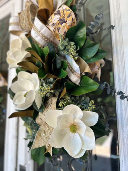 The Southern Heirloom Magnolia Swag image 2