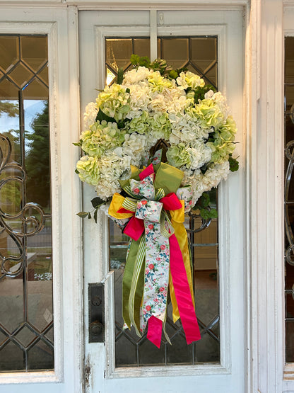 Summer Hydrangea Wreath and Bow Package image 2