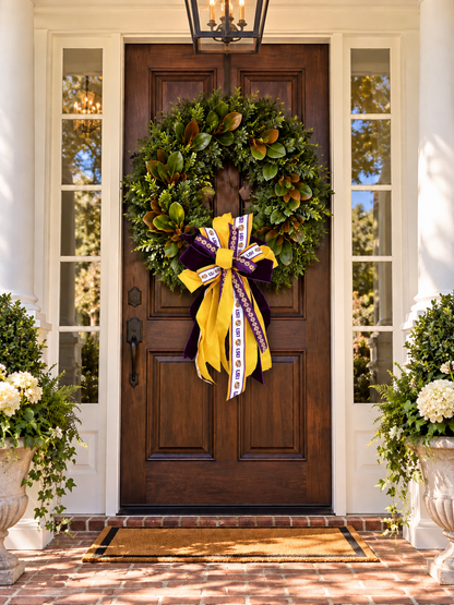 Geaux Tigers Purple and Gold Collegiate Team Pride Bow
