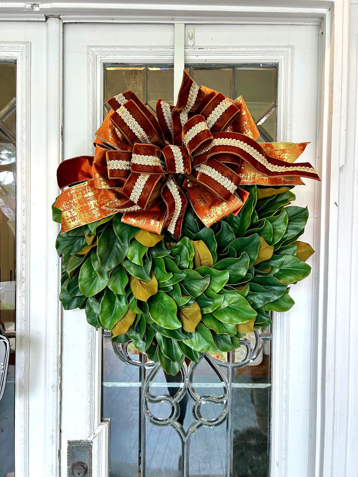 Autumn Elegance Wreath + Bow