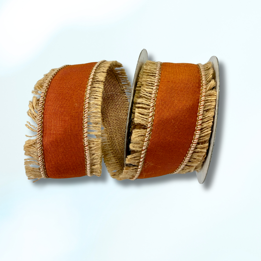 Orange fringe ribbon