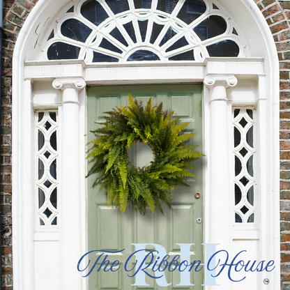 Handmade Faux Fern Wreath