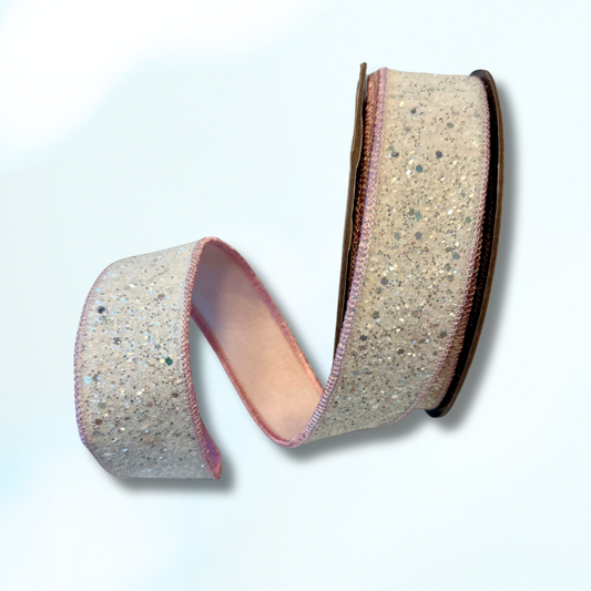 White Glitter Ribbon