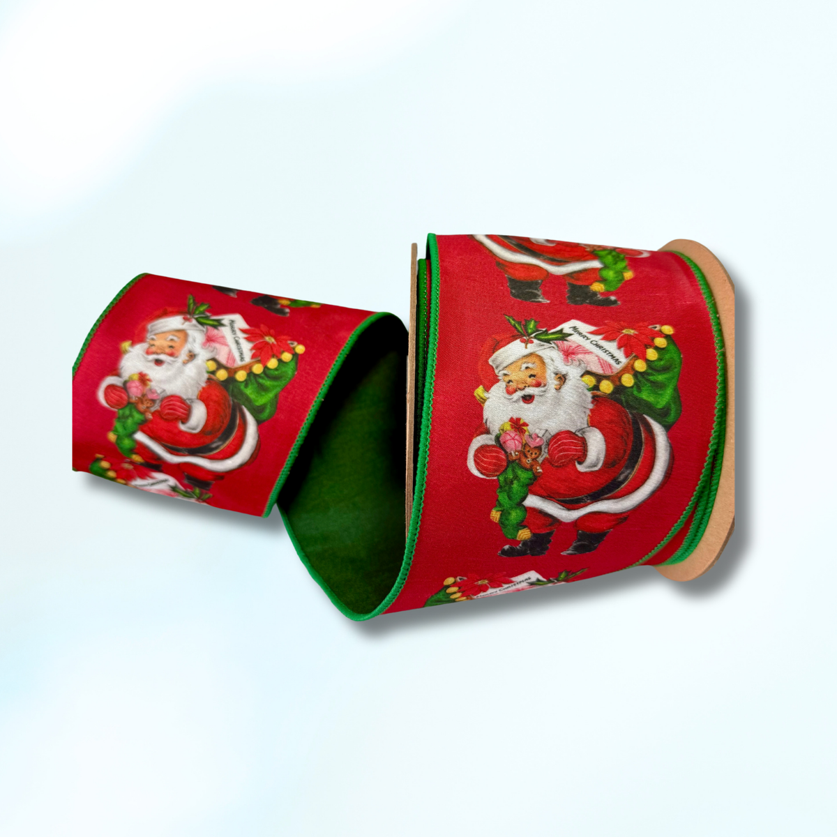 Vintage Santa Ribbon