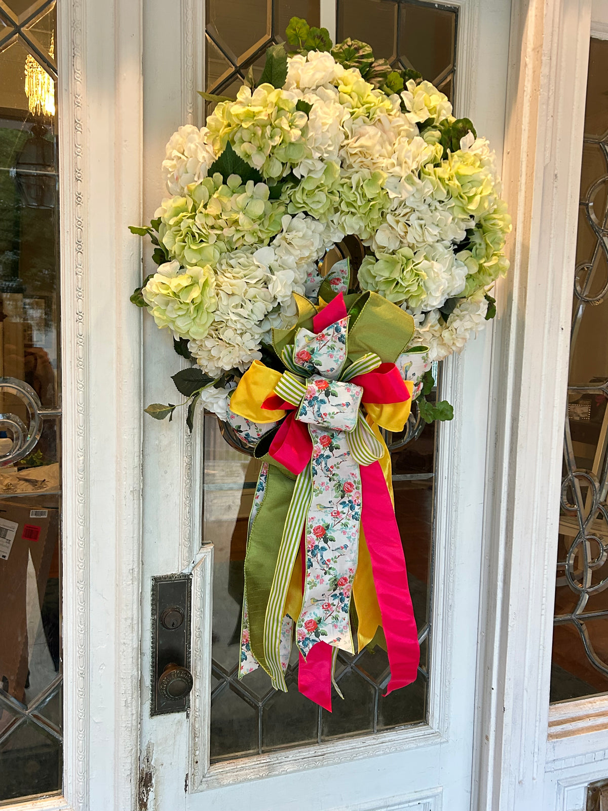 Summer Hydrangea Wreath and Bow Package image 1