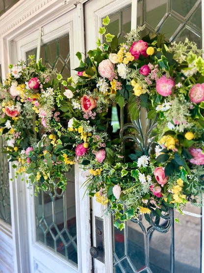 Medium Garden Party Wreath and Bow Package image 3